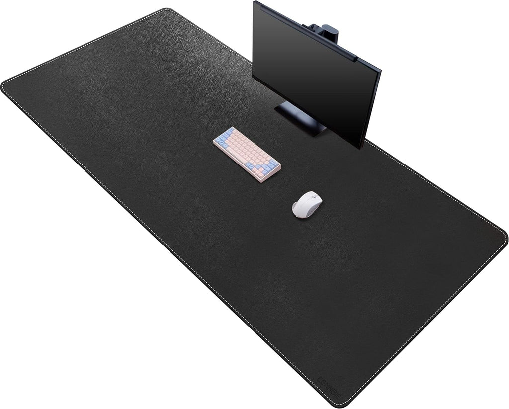 Aura Desk Mat full matte black coverage 63 inch