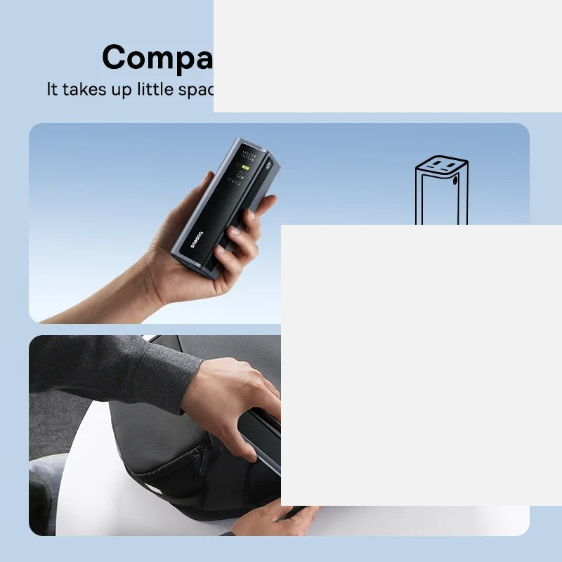 Aura Power-Max — compact portable design in hand